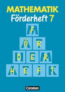 Mathematik Förderschule - Förderhefte: Mathematik, Neue Ausgabe für Sonderschulen, Förderhefte, H.7