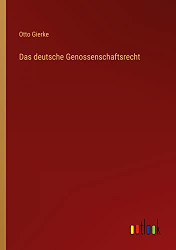 Das deutsche Genossenschaftsrecht
