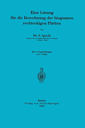 Eine Lösung für die Berechnung der biegsamen rechteckigen Platten