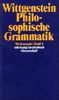 Werkausgabe, Band 4: Philosophische Grammatik