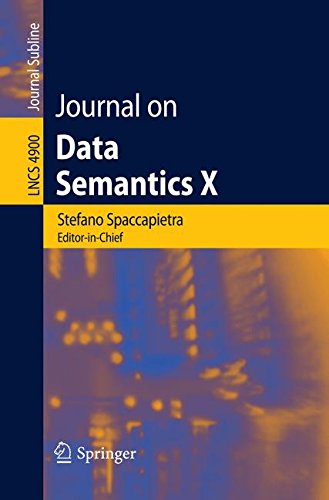 Journal on Data Semantics X (Lecture Notes in Computer Science)