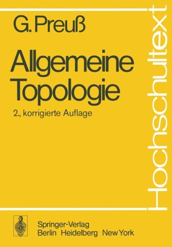 Allgemeine Topologie (Hochschultext)