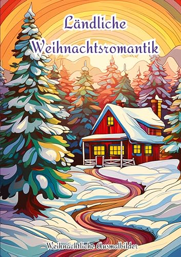 Ländliche Weihnachtsromantik: Weihnachtliche Ausmalbilder