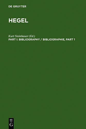 Hegel : Bibliographie