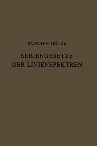 Seriengesetze der Linienspektren