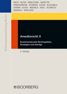 Anwaltsrecht II