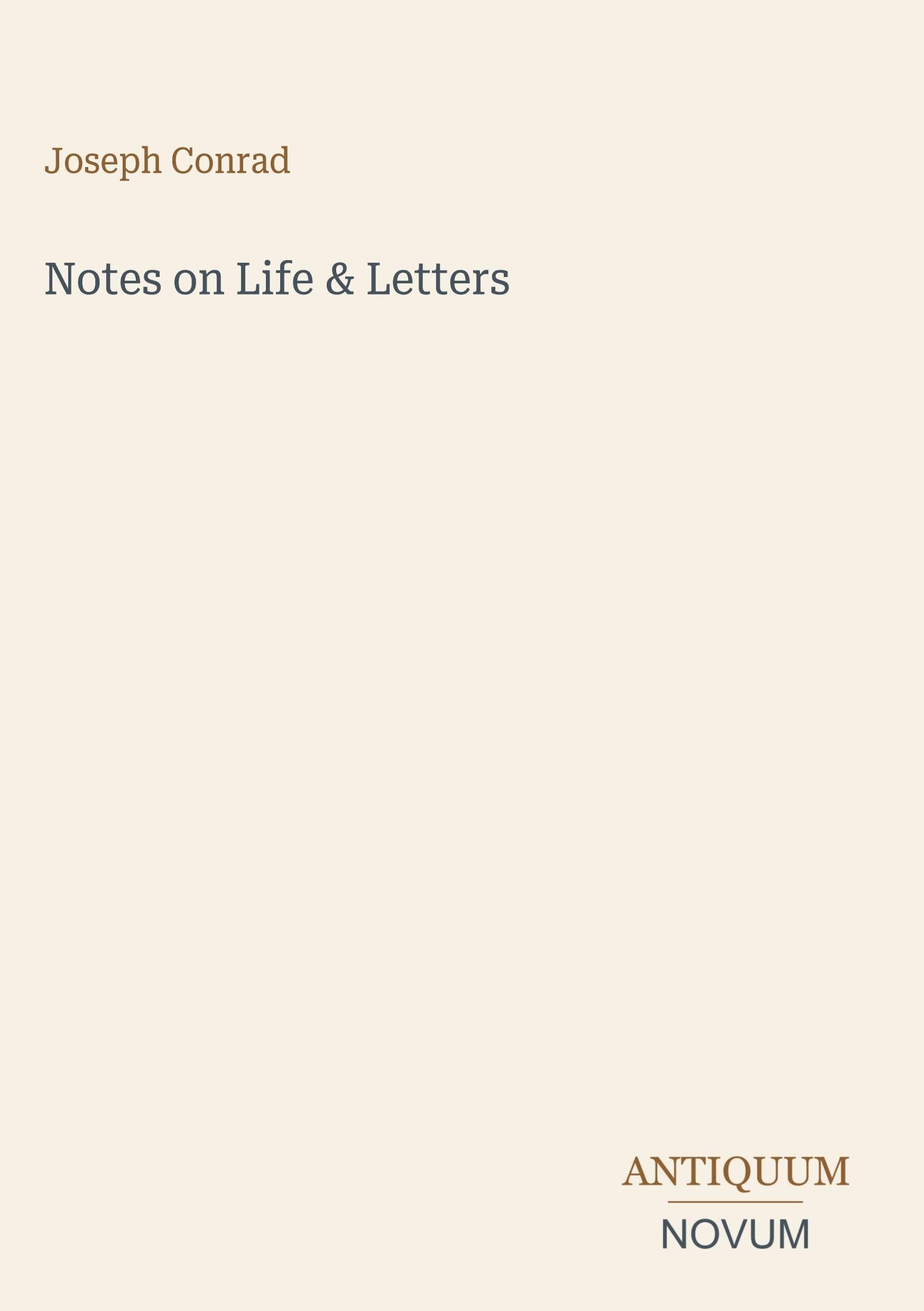Notes on Life & Letters