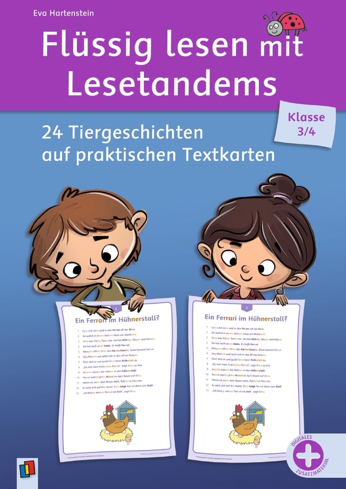 Flüssig lesen mit Lesetandems – 24 Tiergeschichten, Klasse 3/4: auf