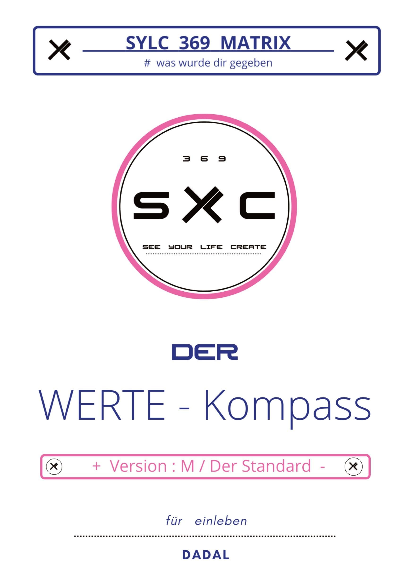 SYLC 369 MATRIX : Der WERTE - Kompass / Version : M / Der Standard: # was wurde dir gegeben ... für einleben