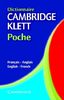 Dictionnaire Cambridge Klett Poche Franais-Anglais/English-French