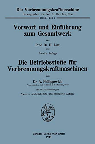 Vorwort und Einführung zum Gesamtwerk (Die Verbrennungskraftmaschine, 1, 1)