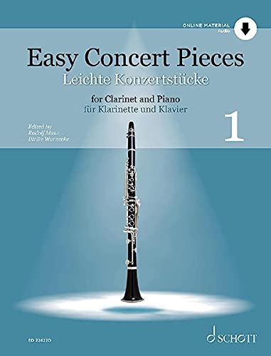 Leichte Konzertstücke: 25 Stücke aus 4 Jahrhunderten. Band 1. Klarinette und Klavier. (Easy Concert Pieces, Band 1)