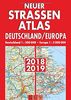 Neuer Straßenatlas Deutschland/Europa 2018/2019: Deutschland 1 : 300 000 . Europa 1 : 3 000 000