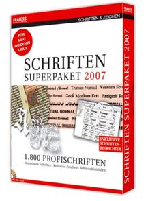 Schriften Superpaket 2007 (PC+MAC+Linux) von Franzis Verlag GmbH | Software | Zustand sehr gut