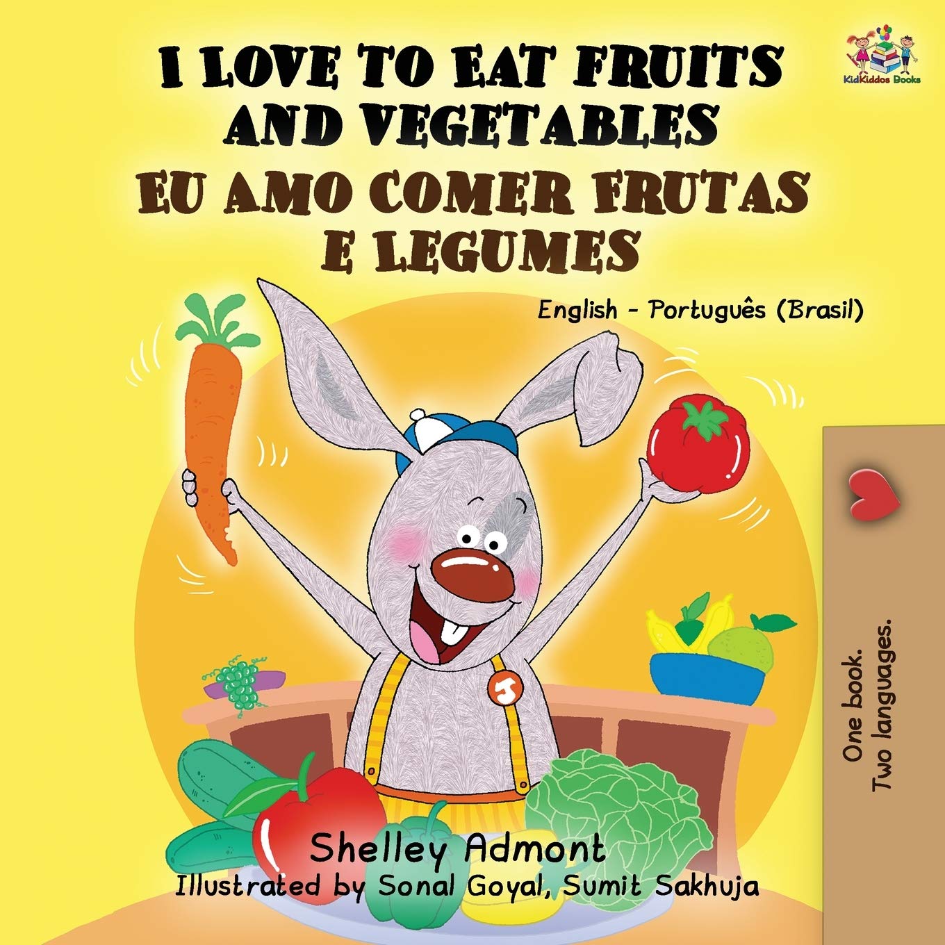 I Love to Eat Fruits and Vegetables: English Portuguese: English Portuguese Bilingual Children's Book (English Portuguese Bilingual Collection, Band 3)