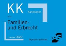 Karteikarten Familien- und Erbrecht (Karteikarten Zivilrecht)