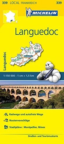 Michelin Languedoc: Straßen- und Tourismuskarte 1:150.000 (MICHELIN Localkarten)