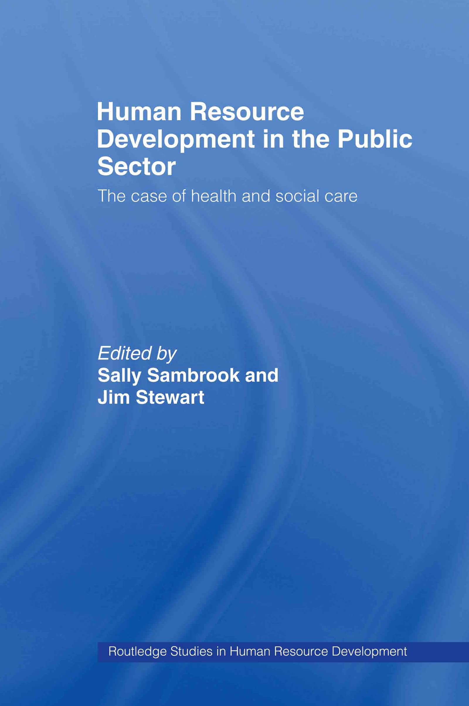 Human Resource Development in the Public Sector: The Case of Health and Social Care (Routledge Studies in Human Resource Development, Band 15)