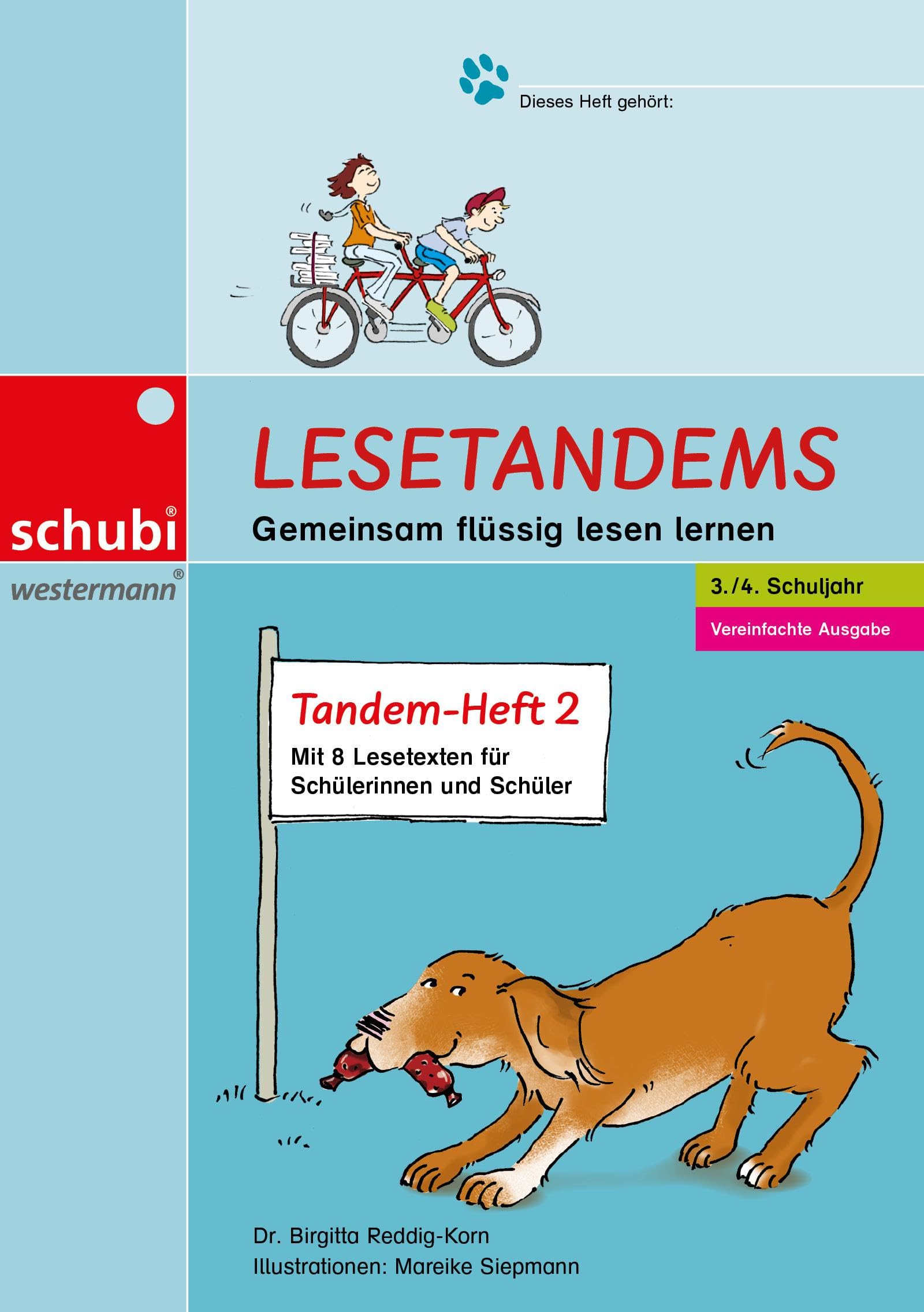 Lesetandems - Tandemheft 2, vereinfachte Ausgabe: Lesen im Tandem 3./4. Schuljahr (Lesetandems und Lesetheater - mit Karamello lesen lernen)