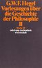 Werke in 20 Bänden mit Registerband: 19: Vorlesungen über die Geschichte der Philosophie II: BD 19 (suhrkamp taschenbuch wissenschaft)