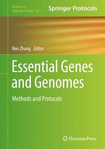 Essential Genes and Genomes: Methods and Protocols (Methods in Molecular Biology, 2377, Band 2377)