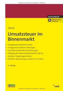 Umsatzsteuer im Binnenmarkt (NWB-Ratgeber Steuerrecht)