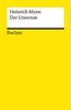 Der Untertan: Roman (Reclams Universal-Bibliothek)