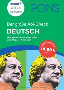 PONS Der große Abi-Check Deutsch: Prüfungswissen auf einen Blick