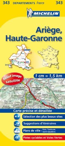 Ariege Haute Garonne (Michelin kaart - lokaal Frankrijk (343))