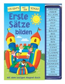 Erste Sätze bilden: Los geht's mit der Schule - mit dem lustigen Magnet-Buch
