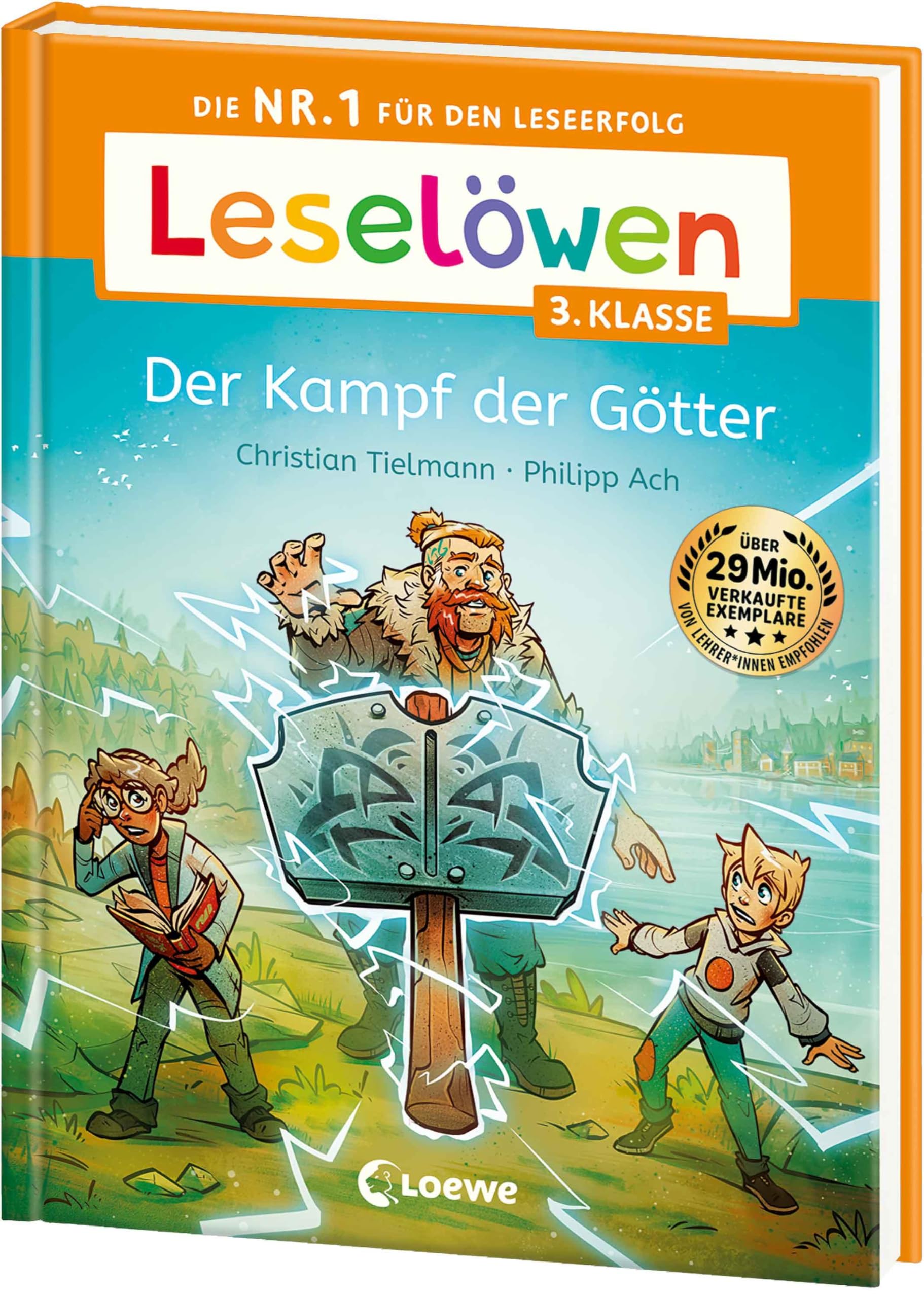 Leselöwen 3. Klasse - Der Kampf der Götter: Die Nr. 1 für den Leseerfolg - Mit Leselernschrift ABeZeh - Lesespaß für Kinder ab 8 Jahren