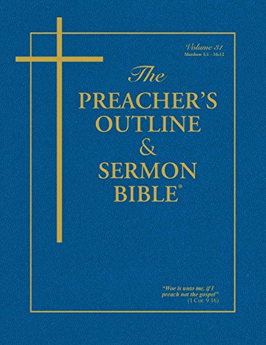 The Preacher's Outline & Sermon Bible: Matthew Vol. 1 (Preacher's Outline & Sermon Bible-KJV)
