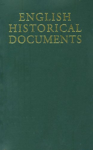 English Historical Documents 500-1041: 500-1042 Vol 1 (English Historical Documents, 500-1042)