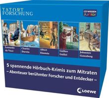 CD WISSEN Junior - TATORT FORSCHUNG - Sammelbox. Abenteuer berühmter Forscher und Entdecker, 10 CDs