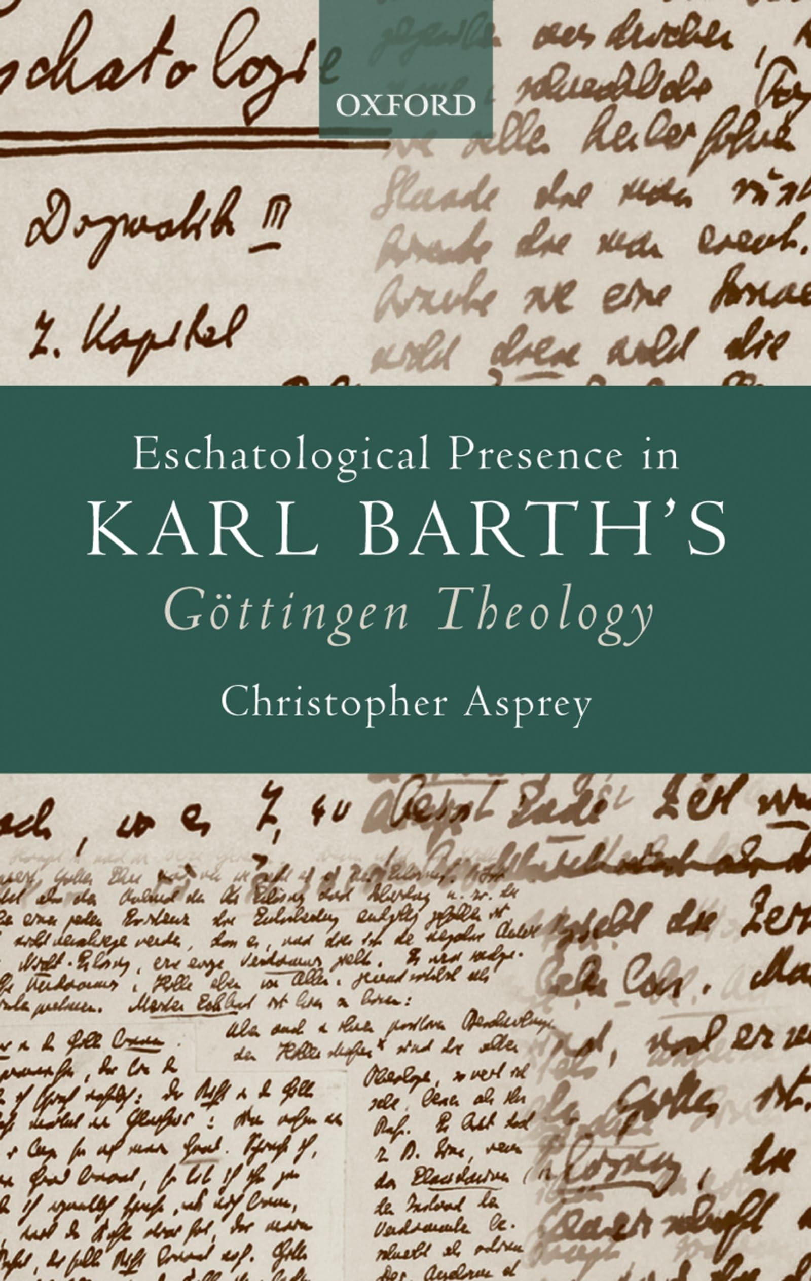 ESCHATOLOG PRES BARTH GOTTINGEN THEOL C