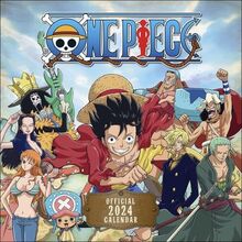 One Piece Broschurkalender 2024. Mit diesem Anime-Kalender können Fans die Abenteuer der Strohhutbande hautnah miterleben. Schöne Geschenkidee für Manga-Freunde. 30,5 x 30,5 cm
