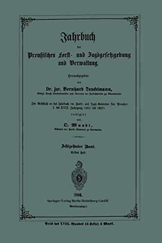 Jahrbuch der Preußischen Forst- und Jagdgesetzgebung und Verwaltung