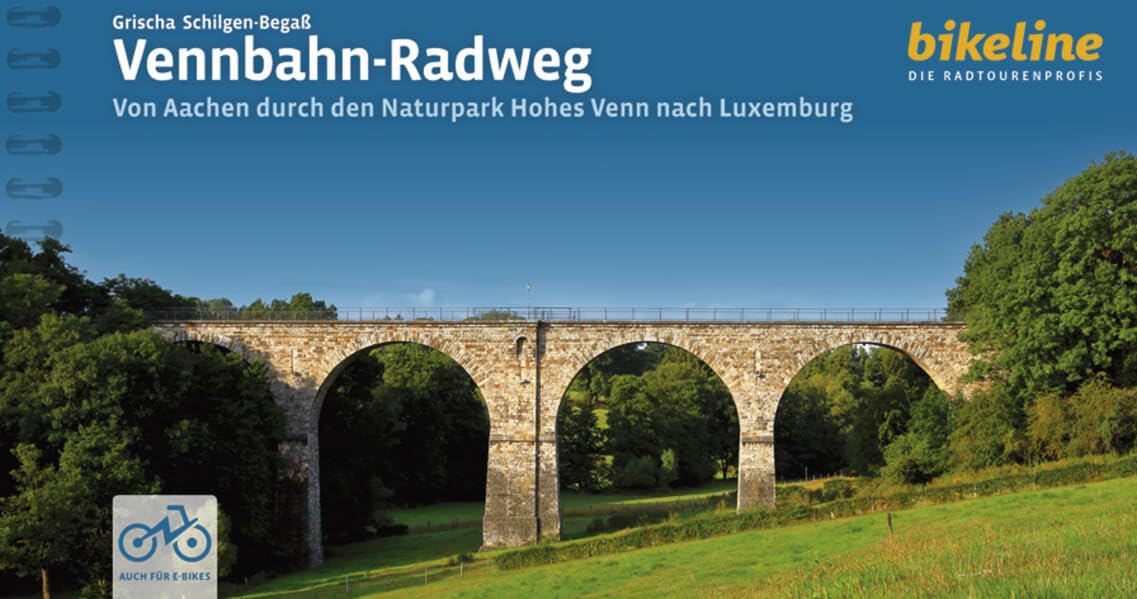 Vennbahn-Radweg: Von Aachen durch den Naturpark Hohes Venn nach Luxemburg, 1:50.000, 227 km, GPS-Tracks Download, LiveUpdate, Übernachtungsverzeichnis (Bikeline Radtourenbücher)