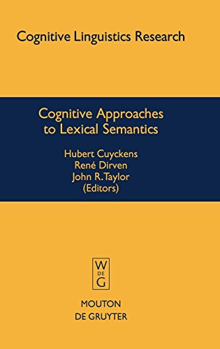 Cognitive Approaches to Lexical Semantics (Cognitive Linguistics Research [CLR], Band 23)