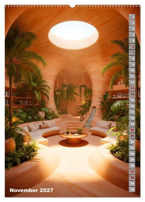 Living Amid Plants (Wall Calendar 2027 DIN A2 portrait), CALVENDO 12 Month Wall Calendar