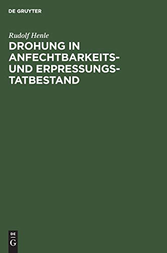 Drohung in Anfechtbarkeits- und Erpressungstatbestand: (§ 123 BGB. § 253 StGB)