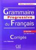 Grammaire Progressive du Français - Niveau intermédiaire / Corrigés