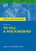 Königs Erläuterungen: To Kill a Mockingbird von Harper Lee.: Textanalyse und Interpretation mit ausführlicher Inhaltsangabe und Abituraufgaben mit Lösungen