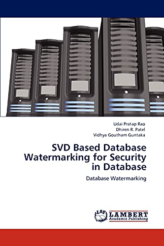 SVD Based Database Watermarking for Security in Database: Database Watermarking