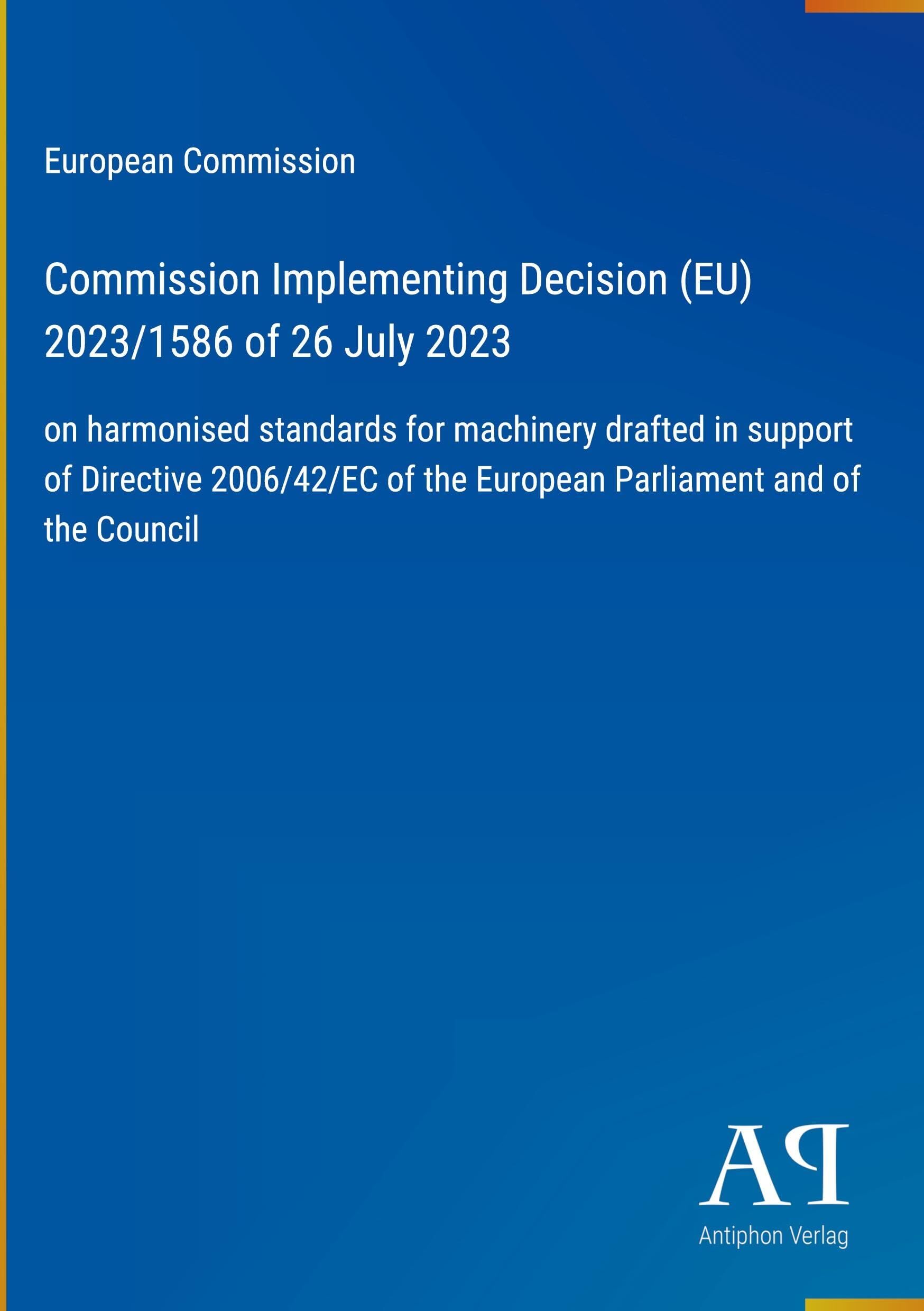 Commission Implementing Decision (EU) 2023/1586 of 26 July 2023