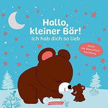 Hallo, kleiner Bär! Ich hab dich so lieb: Pappbilderbuch für Kleinkinder ab 12 Monate - Stärkt die Eltern-Kind-Beziehung (Loewe von Anfang an)