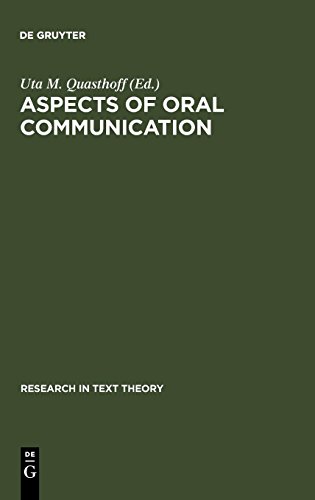 Aspects of Oral Communication (Research in Text Theory, Band 21)