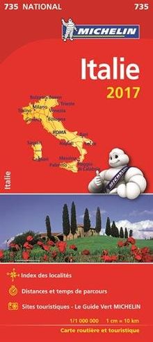 Carte Italie Michelin 2017