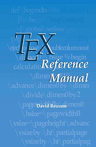 Tex Reference Manual