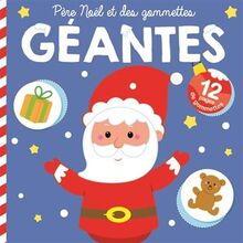 Père Noël et des gommettes géantes : couverture bleue